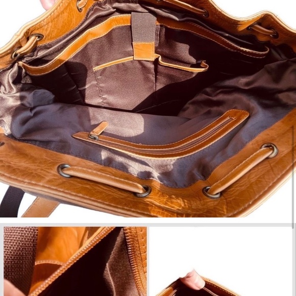 Finelaer Large Genuine Leather Backpack - Picture 5 of 7